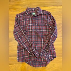 American Eagle Outfitters Red and Blue Plaid Shirt